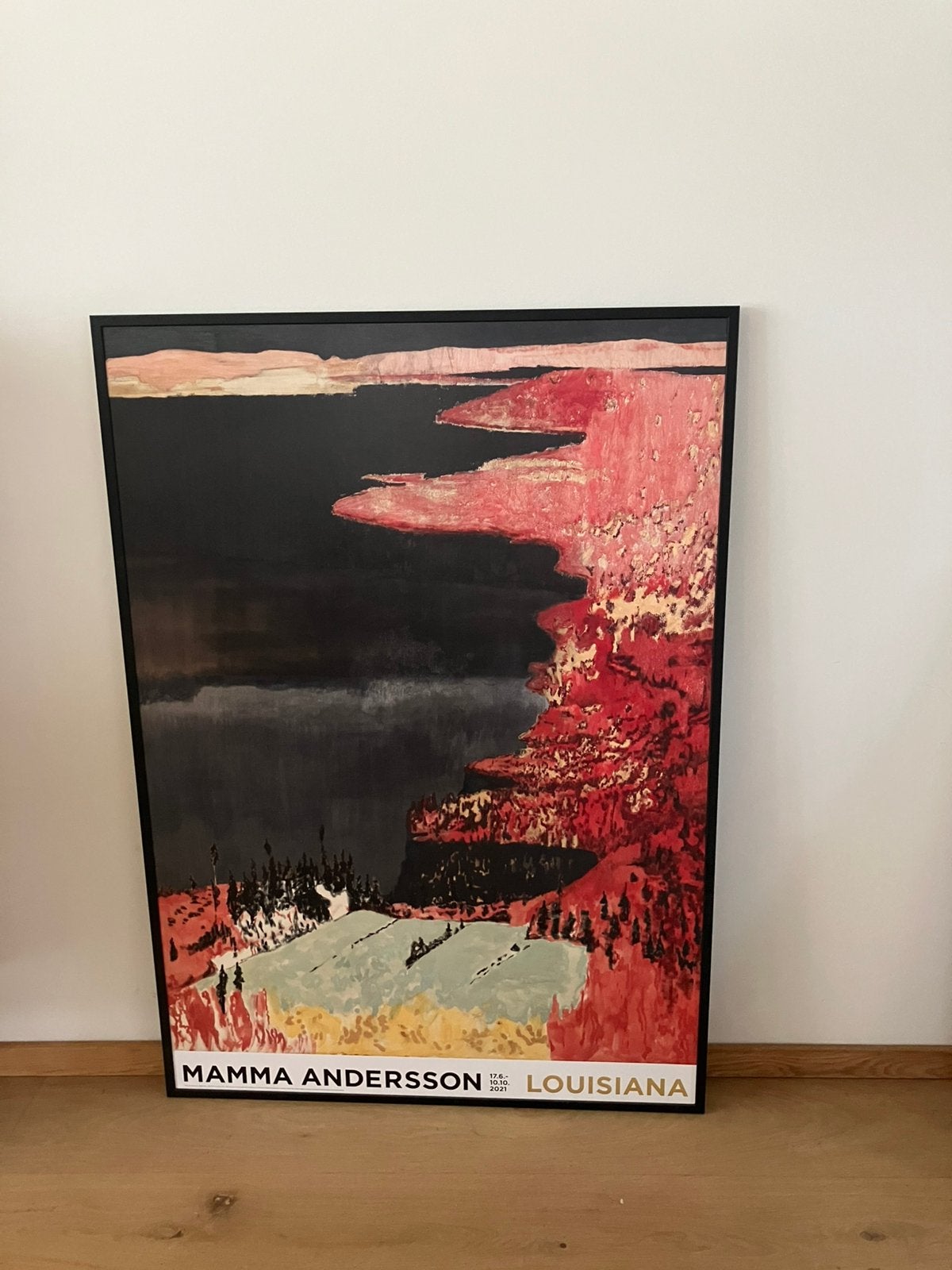 Grote poster ingelijst 120x85 cm Museum Louisiana Denemarken, Ophalen, A1 t/m A3