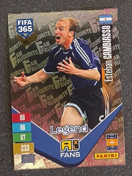 Panini Fifa365 2027 FANS’ FAVOURITE LEGEND CAMBIASSO, Verzenden, Zo goed als nieuw, Plaatje