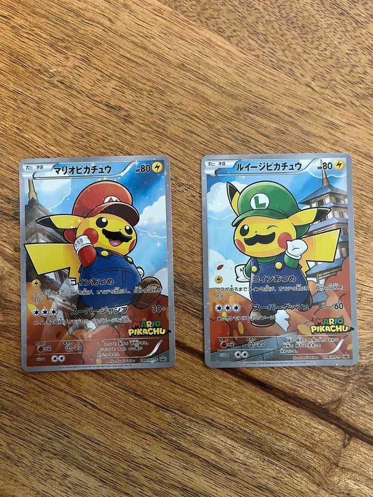 Mario & Luigi Pikachu proxy kaarten, Ophalen of Verzenden, Nieuw, Meerdere kaarten, Foil