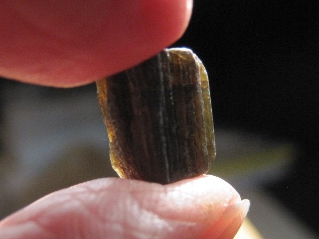 mi. 5x ruwe edelsteen GROENE TOERMALIJN (4), Verzenden, Mineraal