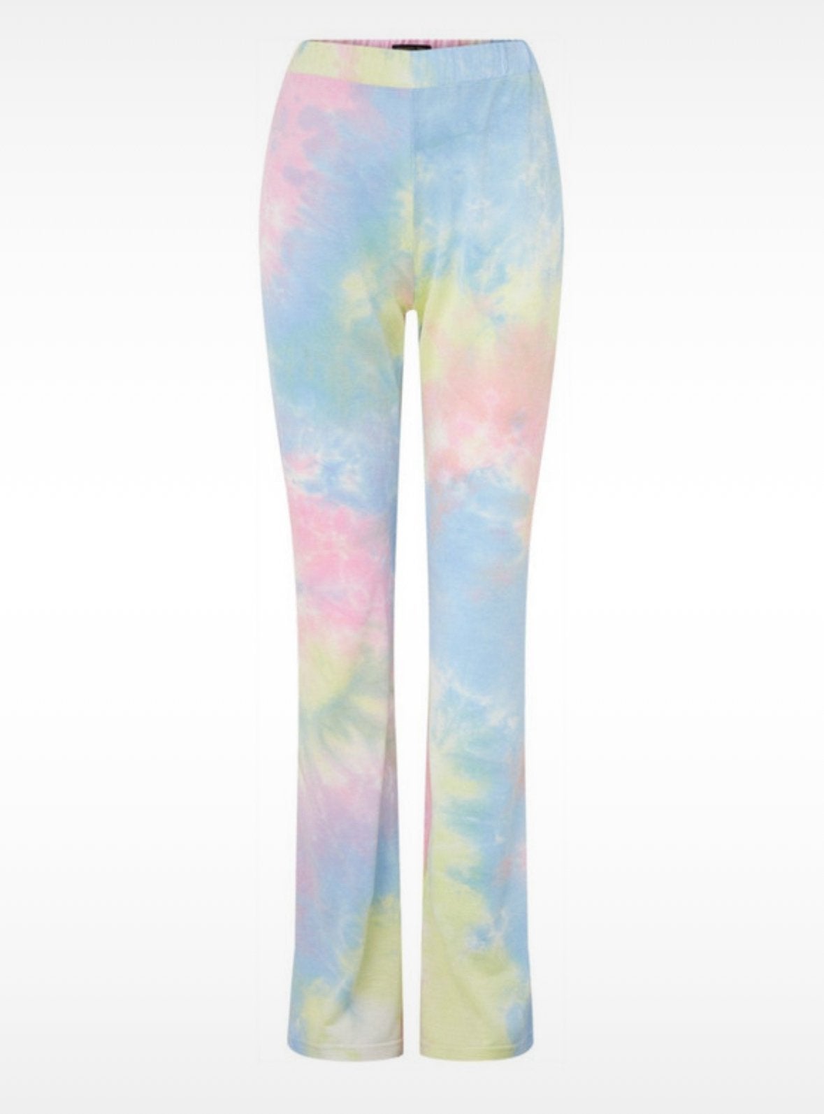 Rainbow pastel Tie Dye Colorful Rebel flared pants, Legging, Maat 36/38 (S), Meerkleurig, Nieuw