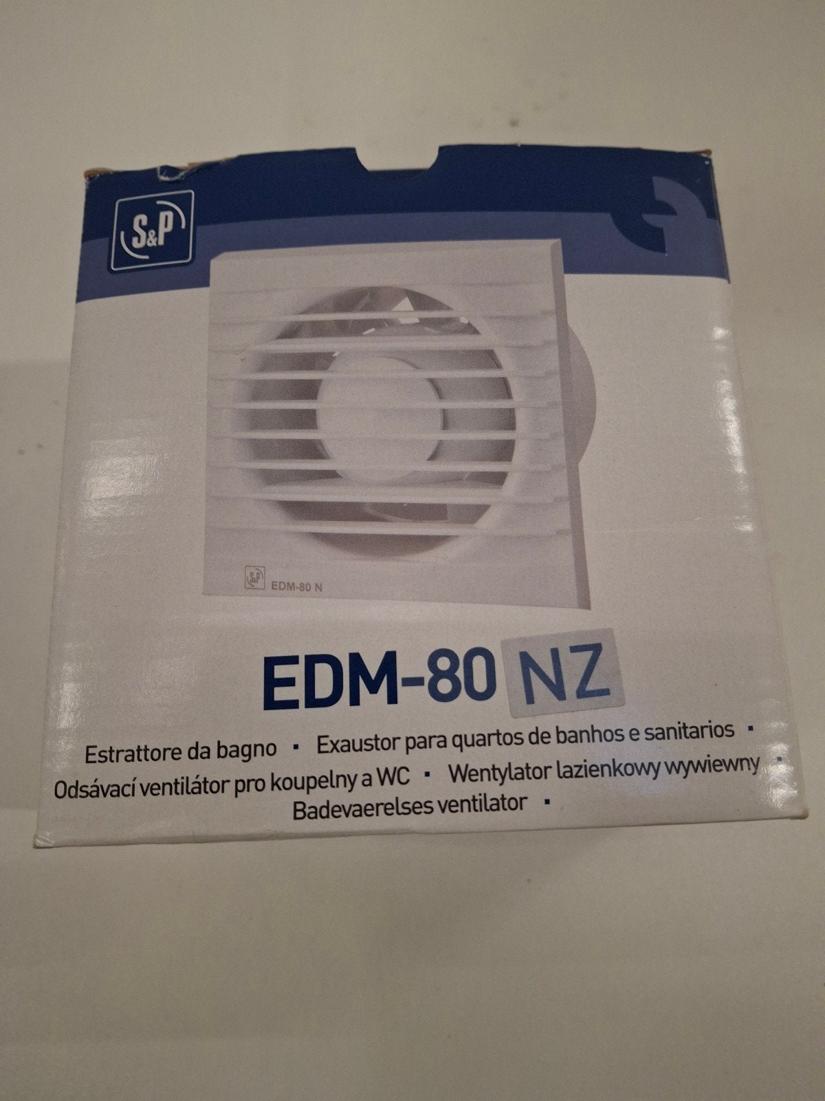 S&P EDM-80 NZ Toiletventilator - Nieuw in doos, Ventilator, Onbekend, Nieuw, Ophalen of Verzenden