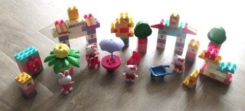 Hello Kitty van Unico (past op duplo), Ophalen of Verzenden, Gebruikt, Overige merken
