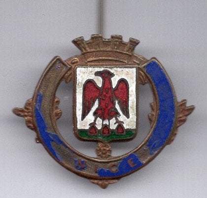 wapen van Nice Frankrijk koper speldje ( Z_190), Ophalen of Verzenden, Zo goed als nieuw, Stad of Land, Speldje of Pin