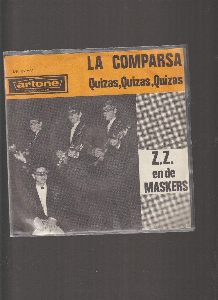 ZZ & DE MASKERS  --  LA  COMPARSA  //  ROCK, Cd's en Dvd's, Vinyl Singles, 7 inch, Zo goed als nieuw, Rock en Metal, Fotohoes