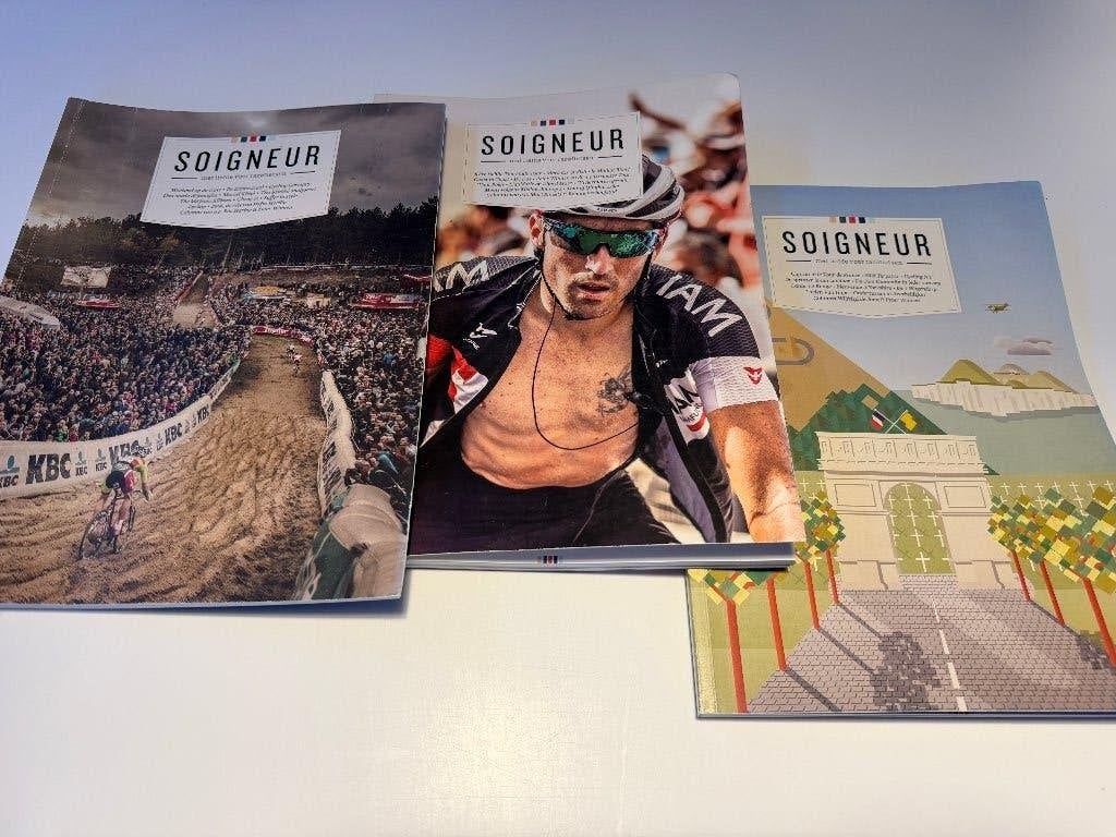 Soigneur - wielertijdschrift - 8, 10, 12 - wielrennen, Ophalen of Verzenden, Gelezen, Lopen en Fietsen