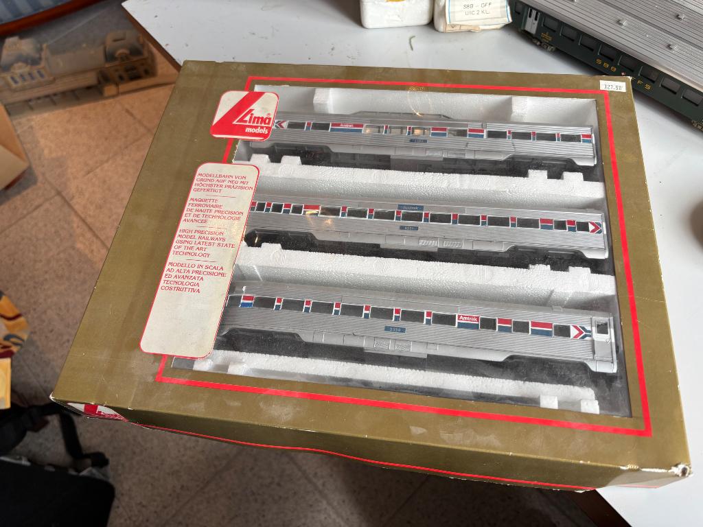 Lima Amtrak wagon set h0, Hobby en Vrije tijd, Modeltreinen | H0, Ophalen of Verzenden, Gelijkstroom, Wagon, Lima