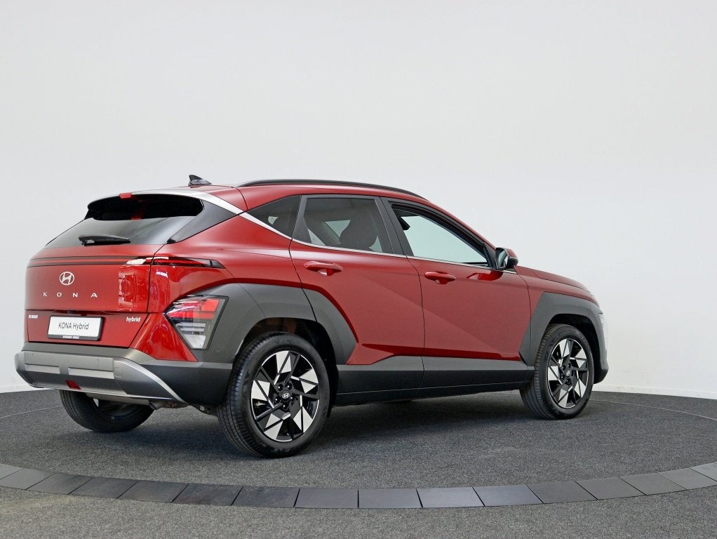 Hyundai KONA 1.6 GDI HEV Premium | Private Lease 579,- p.m., Auto's, Hyundai, Gebruikt, Adaptive Cruise Control, Leder en Stof