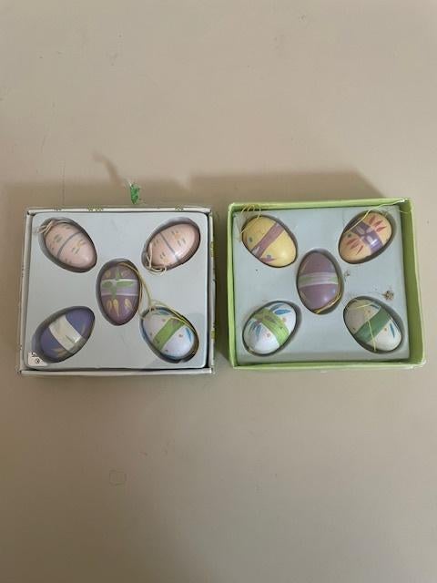 2 x set vintage paaseieren decoratie v paastak Pasen. NIEUW., Ophalen, Nieuw