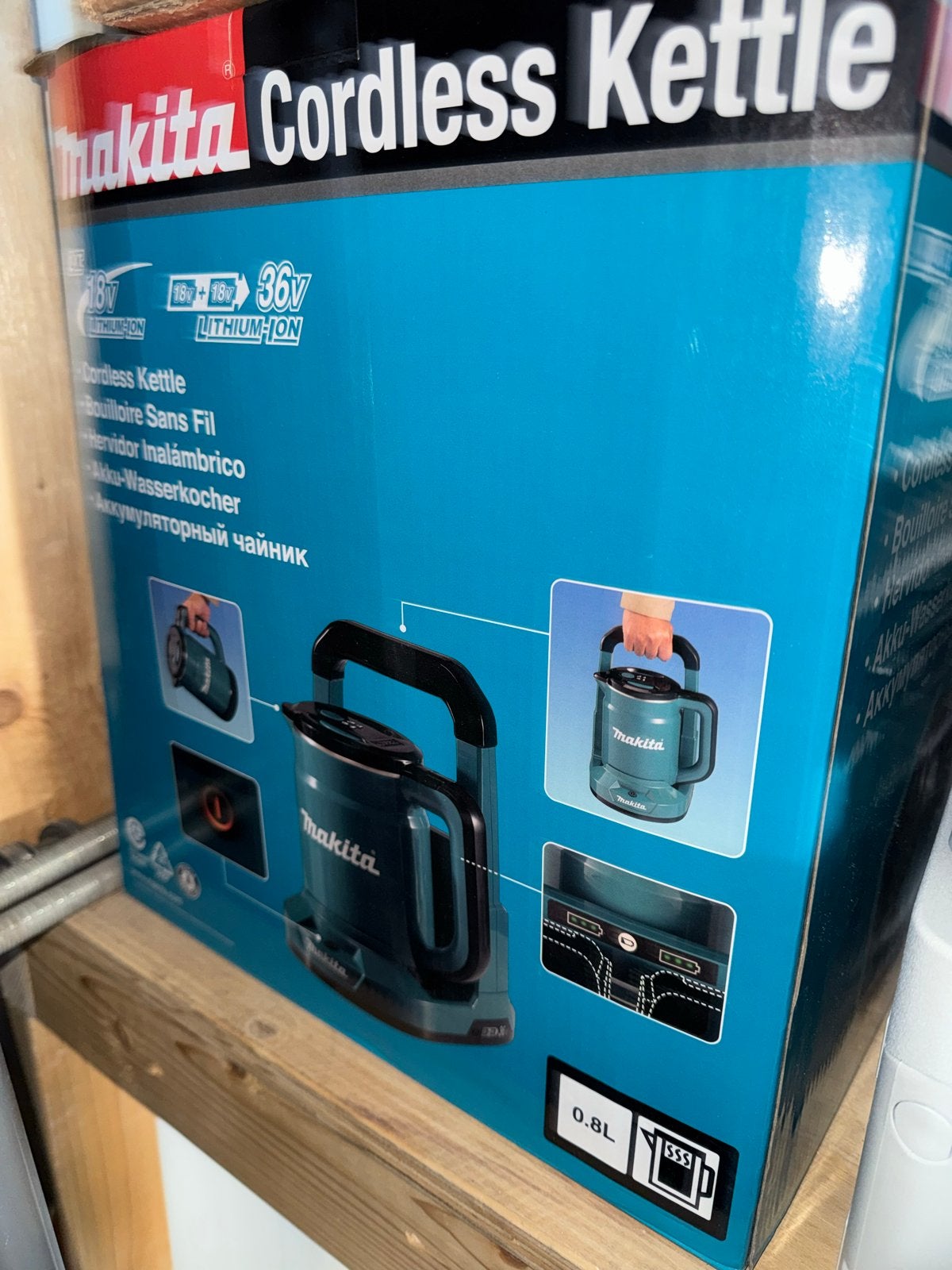 Makita Accu Waterkoker DKT360Z - Nieuw in doos, Witgoed en Apparatuur, Minder dan 1 liter, Ophalen of Verzenden, Nieuw, Draadloos