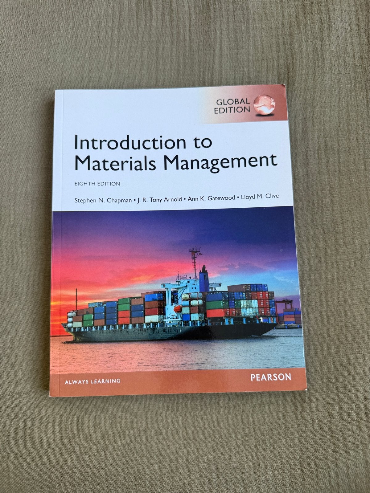 Introduction to Materials Management 8e druk Global Edition, Ophalen of Verzenden, Gamma, Zo goed als nieuw, HBO