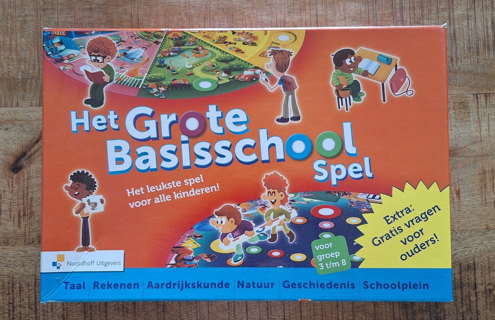 Het Grote Basisschool Spel - Educatief bordspel, Drie of vier spelers, Ophalen, Gebruikt, Noordhoff Uitgevers