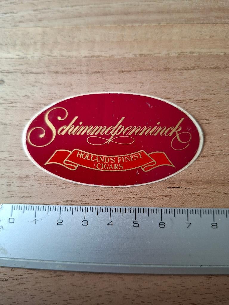 Sticker schimmelpenninck sigaren, Ophalen of Verzenden, Zo goed als nieuw, Merk