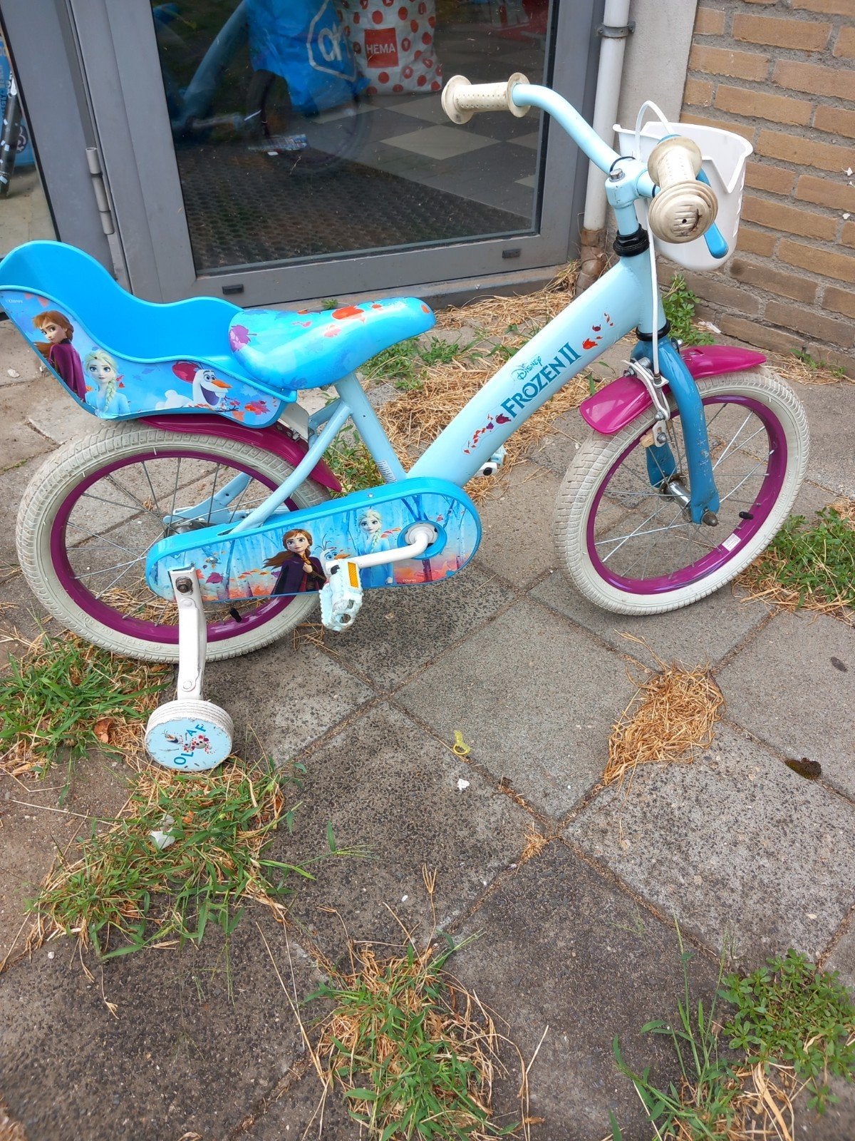 frozen fiets 16inch, Fietsen en Brommers, Fietsen | Kinderfietsjes, Ophalen, Gebruikt, 16 tot 20 inch