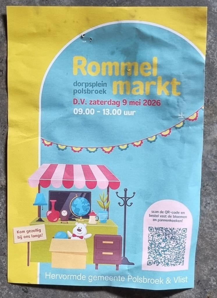 Rommelmarkt vandaag in Polsbroek, Ophalen, Gebruikt