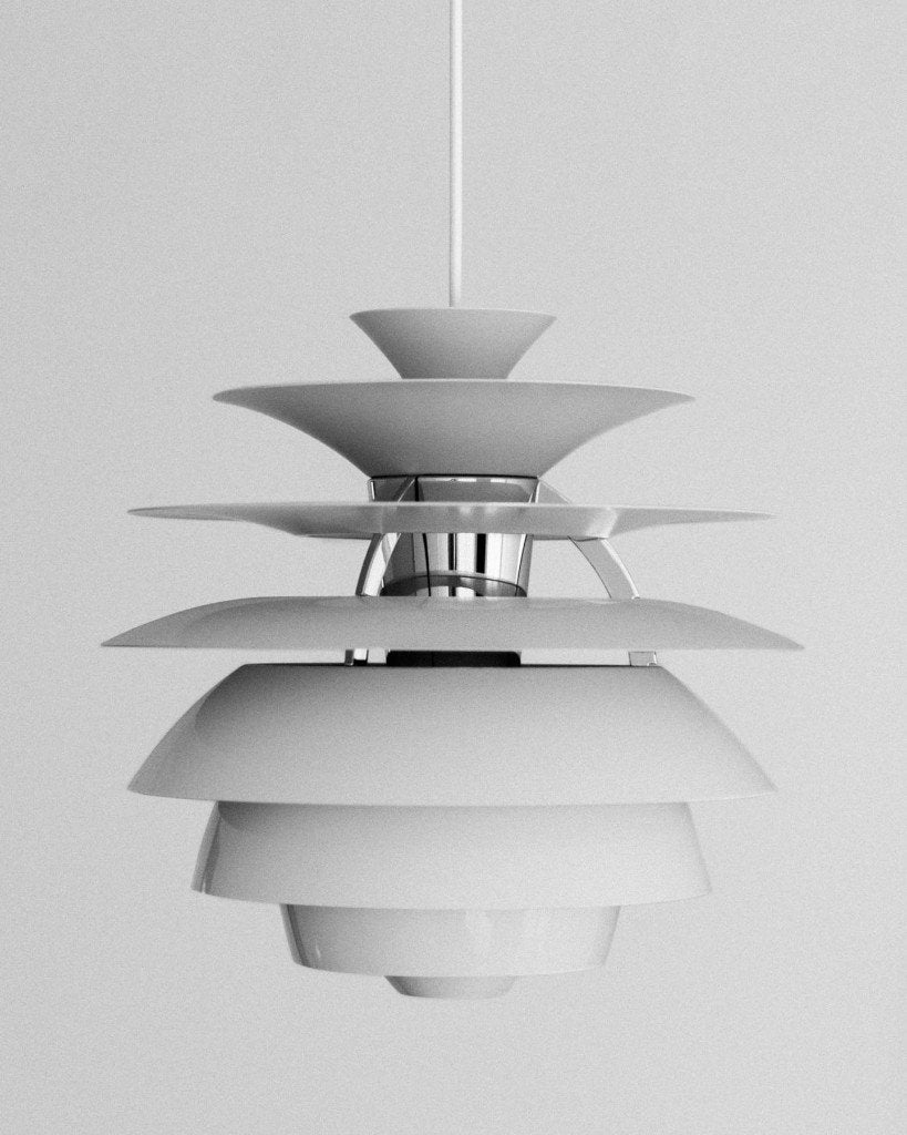 Louis Poulsen PH Snowball Pendant Lamp white/chrome, Huis en Inrichting, Ophalen of Verzenden, Zo goed als nieuw, Metaal