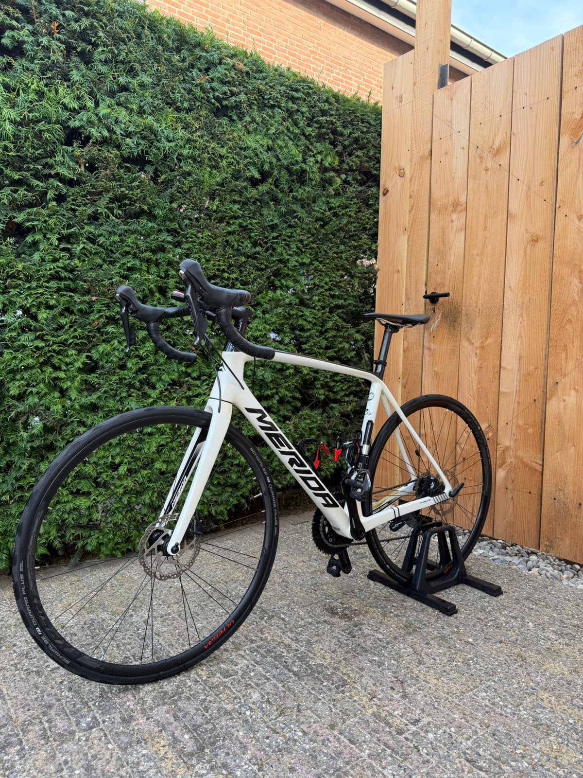 Merida Scultura 5000 Disc carbon racefiets + sigma rox 12.0, Fietsen en Brommers, Fietsen | Racefietsen, 28 inch, Carbon, Zo goed als nieuw