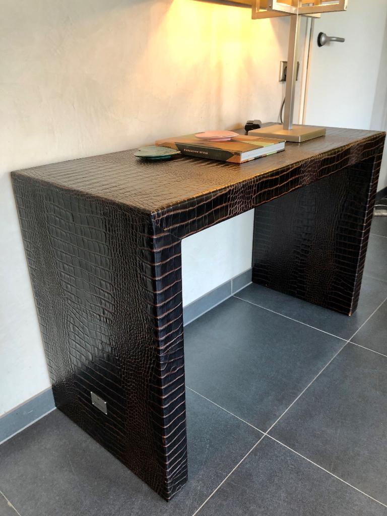 Philipp Plein Paris Croco barok tafellamp Nizza console sets, Huis en Inrichting, Tafels | Sidetables, Ophalen, Overige materialen
