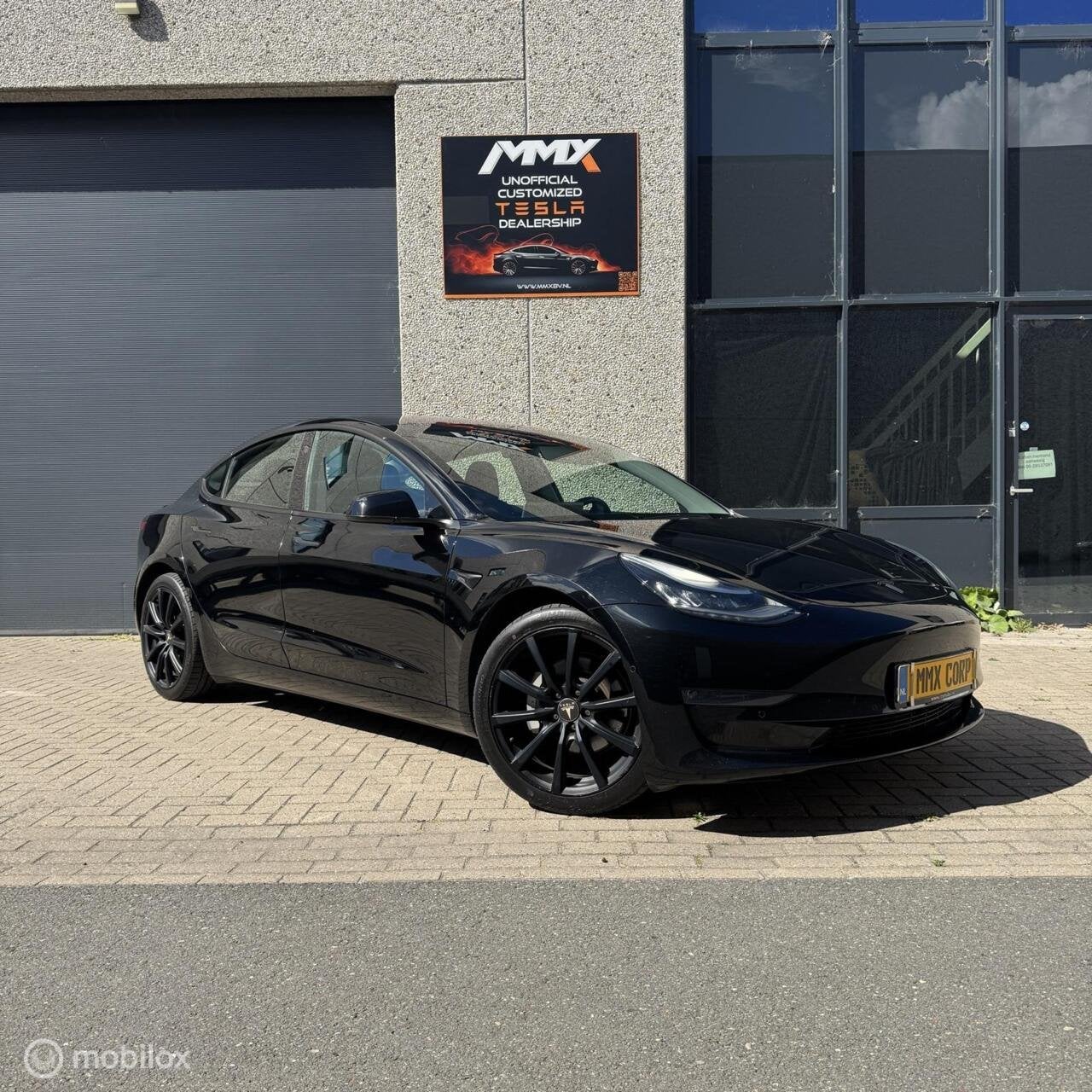 Tesla Model 3 Long Range AWD + MMX PACK + SOH 88%, Auto's, Automaat, Gebruikt, Zwart, Zwart