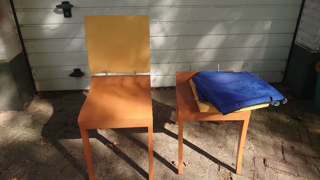 Ligne roset stoelen, wie kan er wat mee repareren of anders, Ophalen, Gebruikt, Stof, Twee