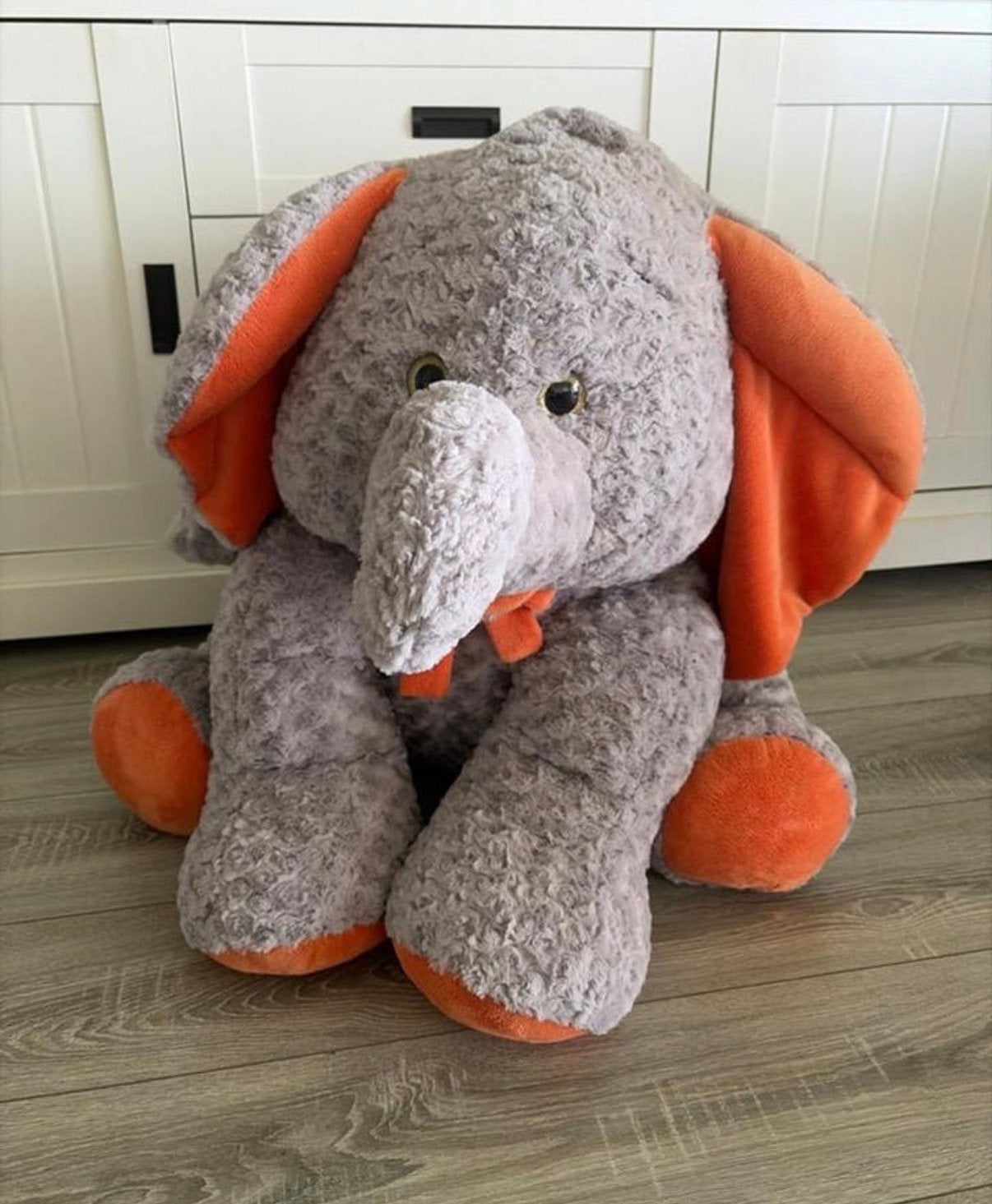 Grote knuffel olifant, Ophalen, Grijs, Zo goed als nieuw, Middelgroot (20 tot 80 cm)