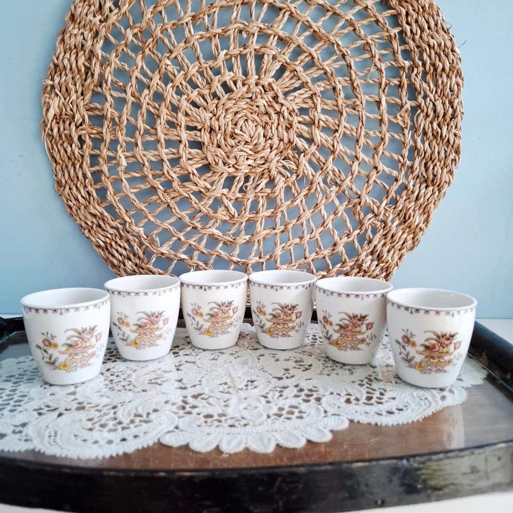Royal Doulton 'Hamilton', 6 eierdopjes, Antiek en Kunst, Antiek | Servies los, Ophalen of Verzenden