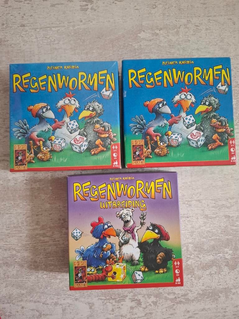 Regenwormen spel en uitbreiding nieuw geseald of als nieuw, Hobby en Vrije tijd, Gezelschapsspellen | Bordspellen, Vijf spelers of meer