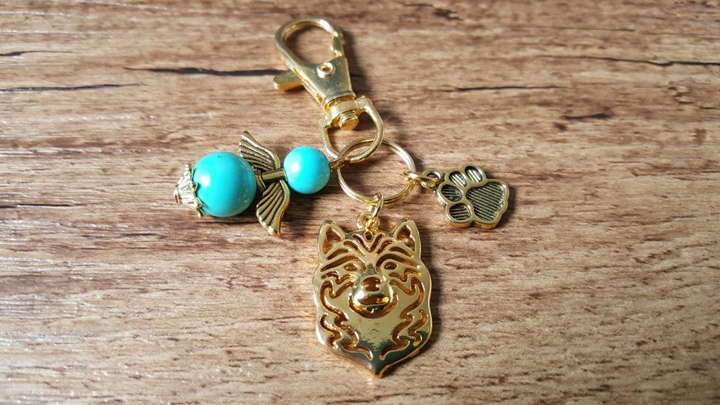 Sleutelhanger Tashanger Akita Shiba inu met beschermengeltje, Dieren en Toebehoren, Verzenden, Nieuw