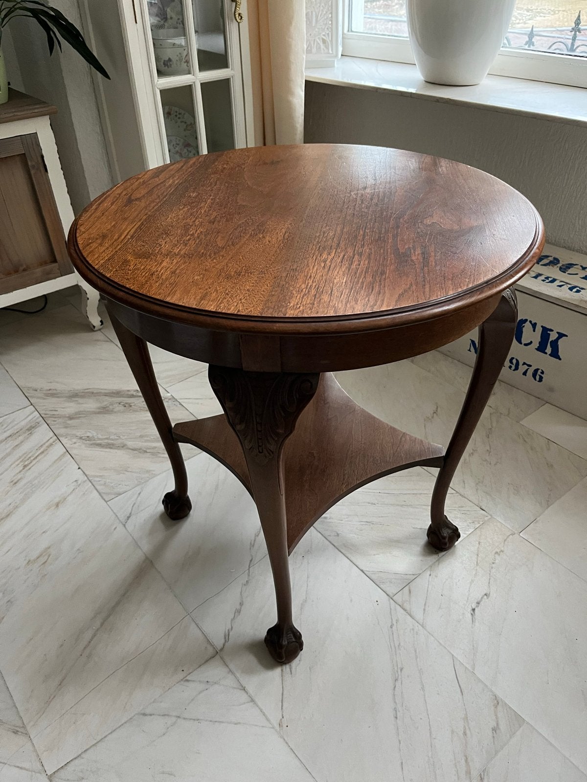 Antieke mahoniehouten bijzettafel - J.A. Huizinga Groningen, Antiek en Kunst, Ophalen