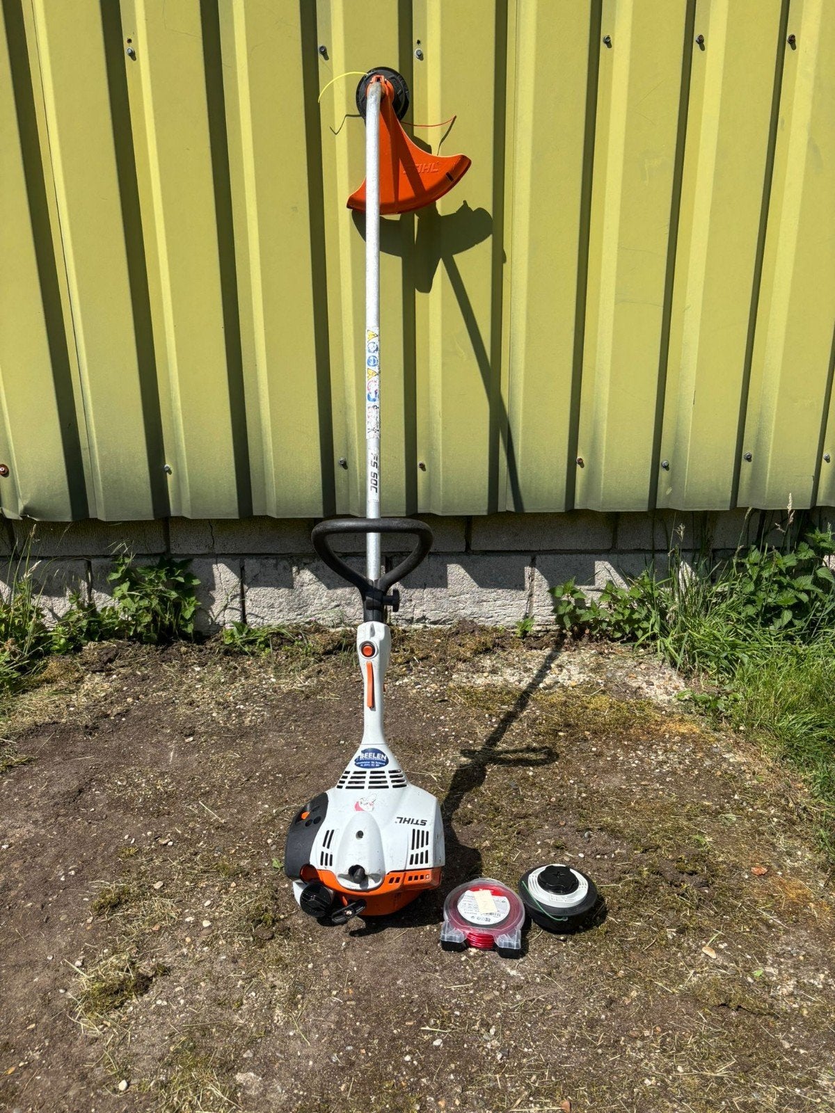 Stihl FS 50C Benzine Bosmaaier met Draad en Nieuwe Kop, Tuin en Terras, Bosmaaiers, Ophalen, Gebruikt, Benzine, Stihl