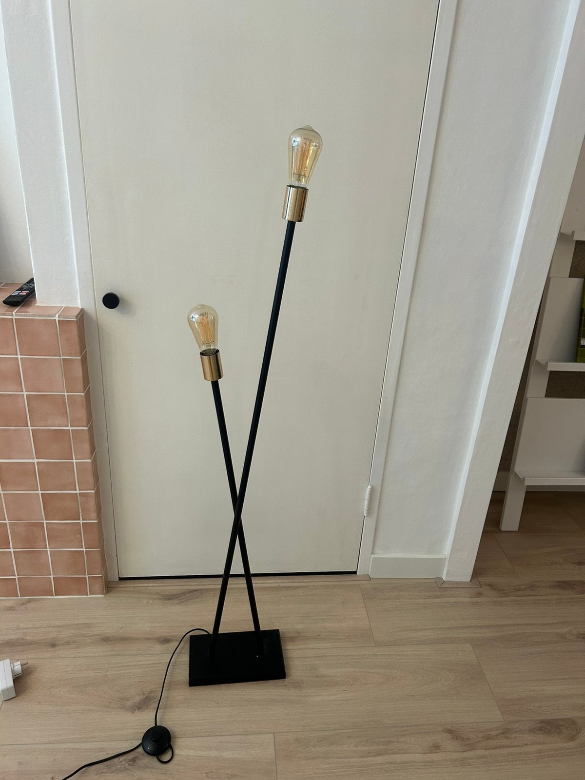 Staande lamp inclusief 2 licht bronnen, Ophalen, Zo goed als nieuw, 150 tot 200 cm