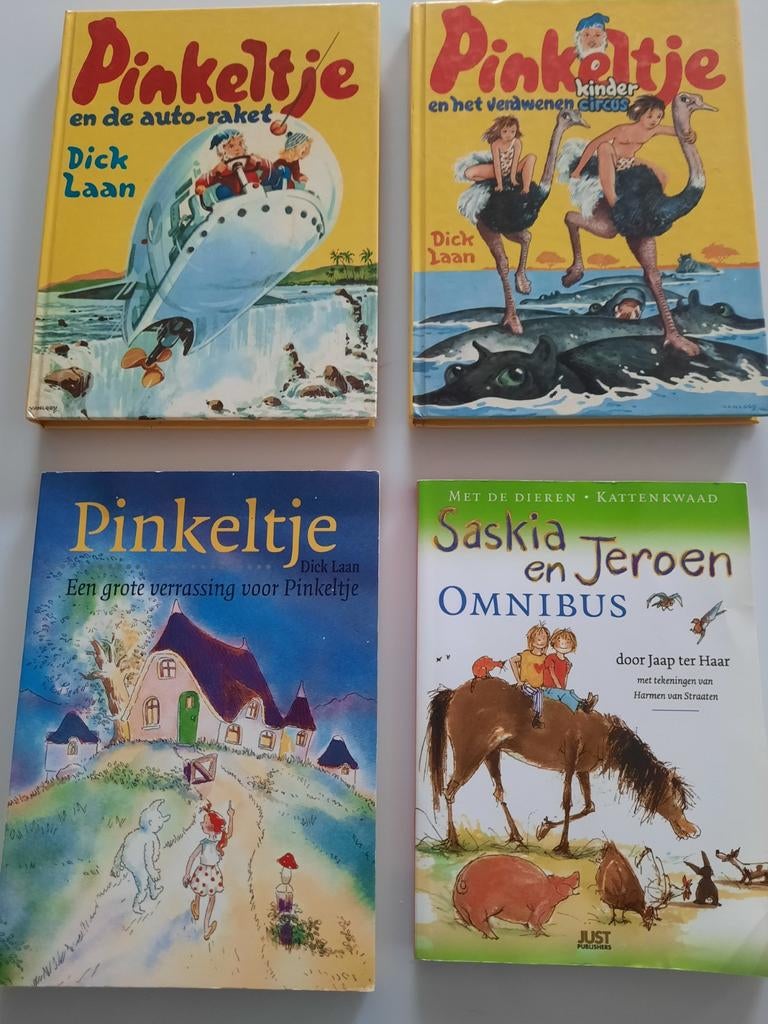 4 leuke boeken, Saskia en Jeroen,  Pinkeltje etc totaalprijs, Ophalen of Verzenden, Zo goed als nieuw