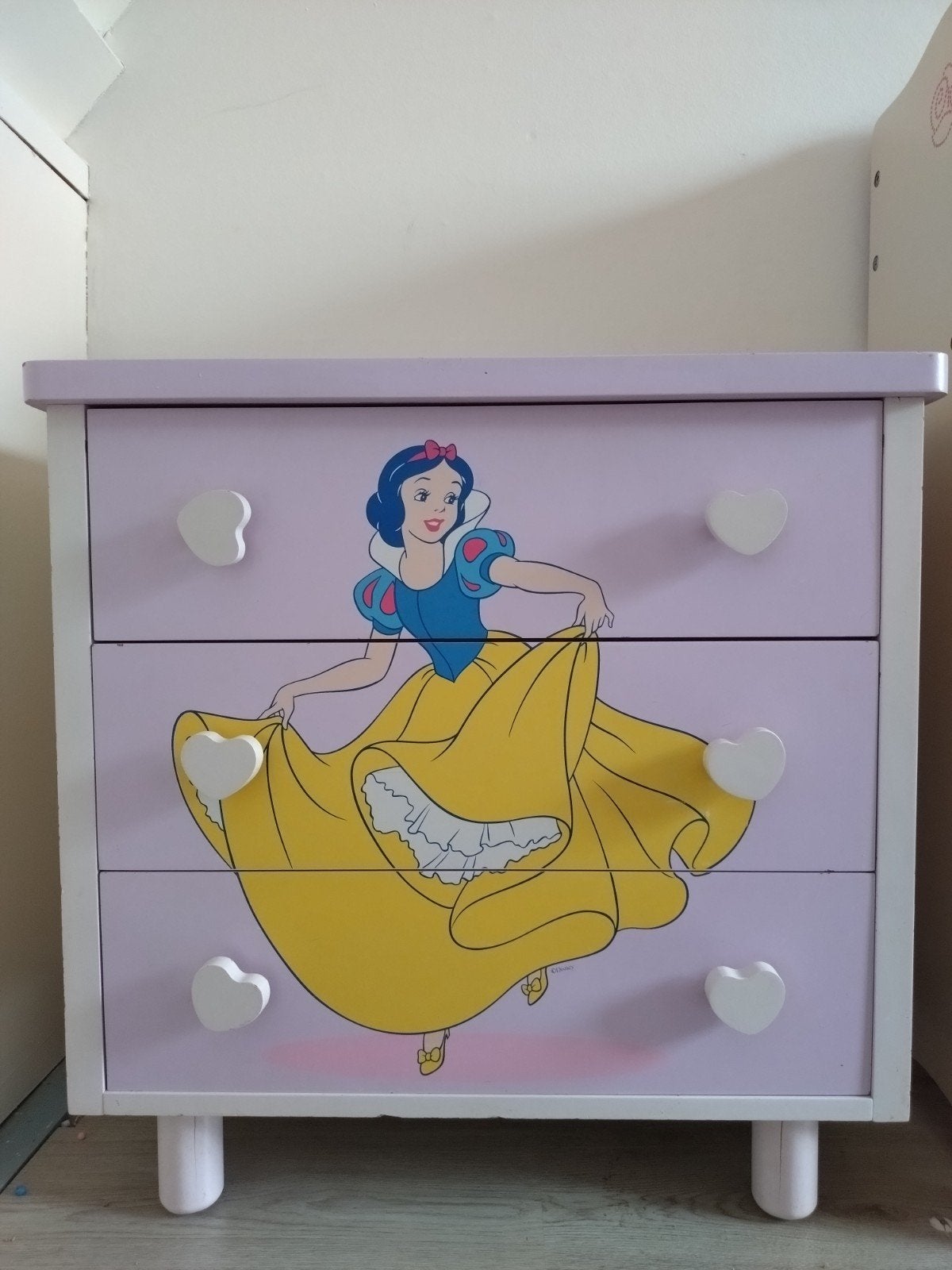 Prinsessen kinderkamer: Boekenkast, Wandplank, Ladekast, Ophalen, Losse elementen, Gebruikt, Opbergmeubel