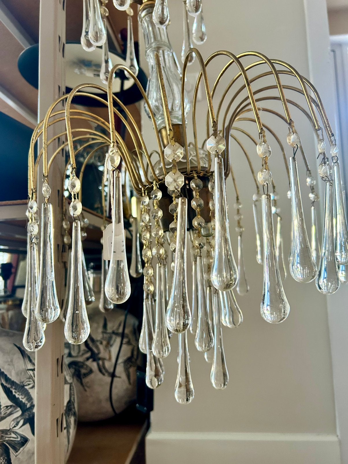 Murano Teardrop waterval kroonluchter, Ophalen, Zo goed als nieuw