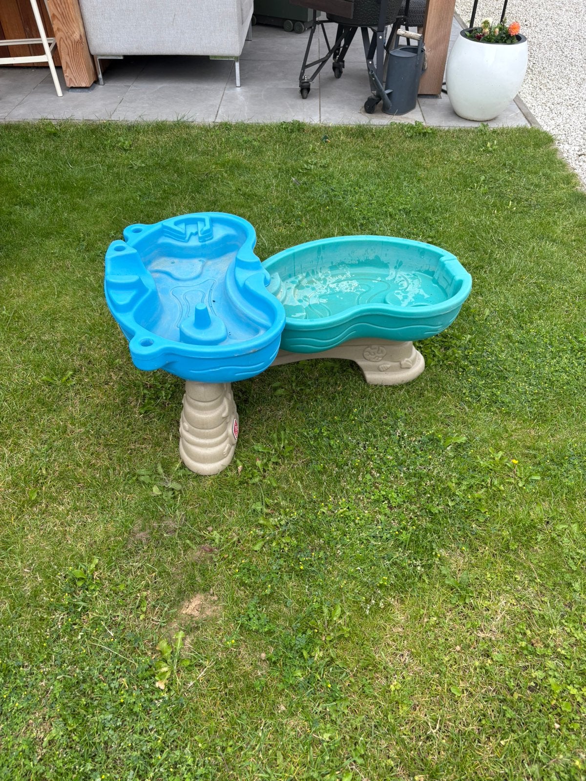 Water of zandtafel, Ophalen, Gebruikt