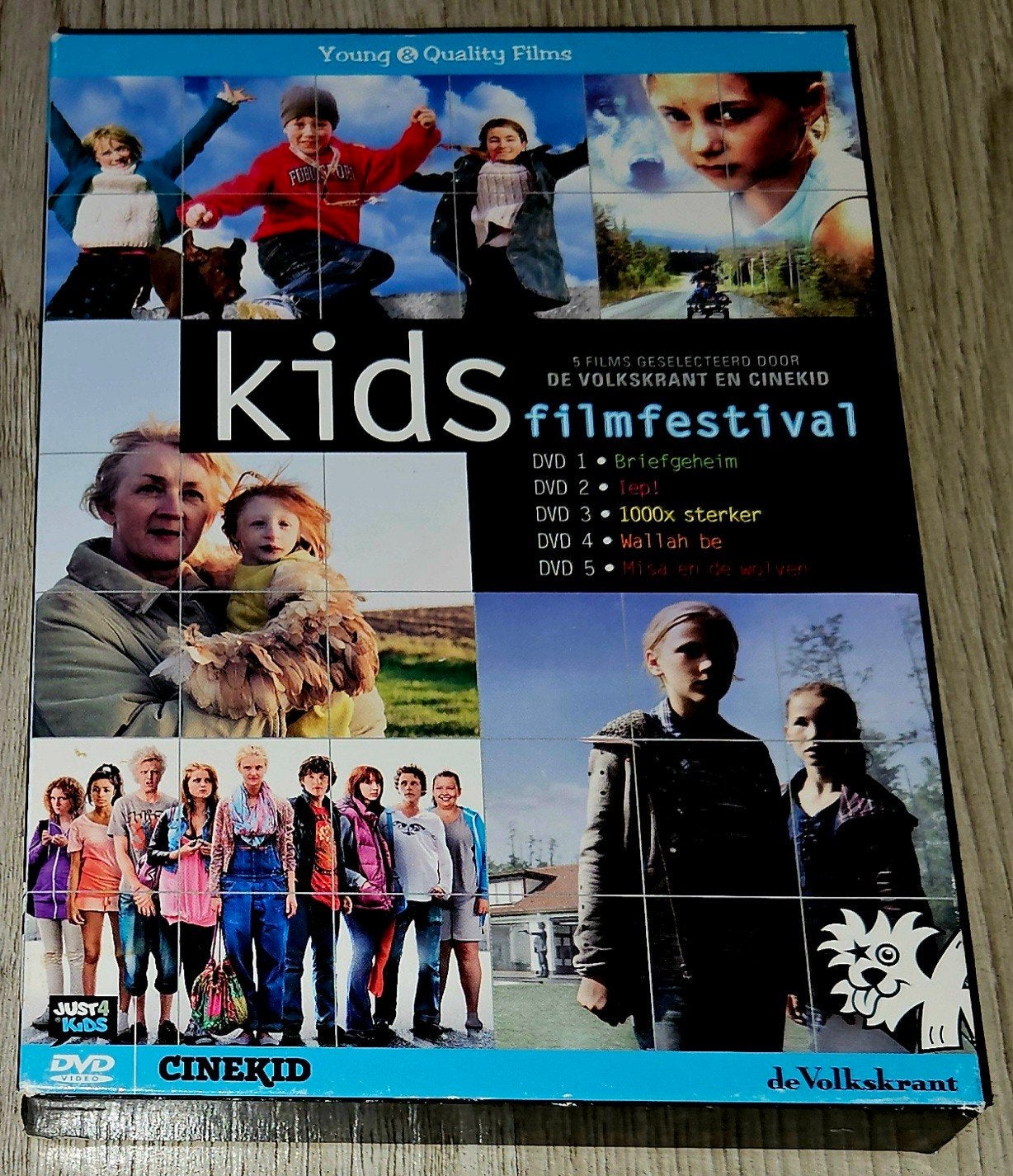 Kids Filmfestival - 5 films geselecteerd door de Volkskrant, Cd's en Dvd's, Gebruikt, Verzamelbox, Alle leeftijden, Nederlands