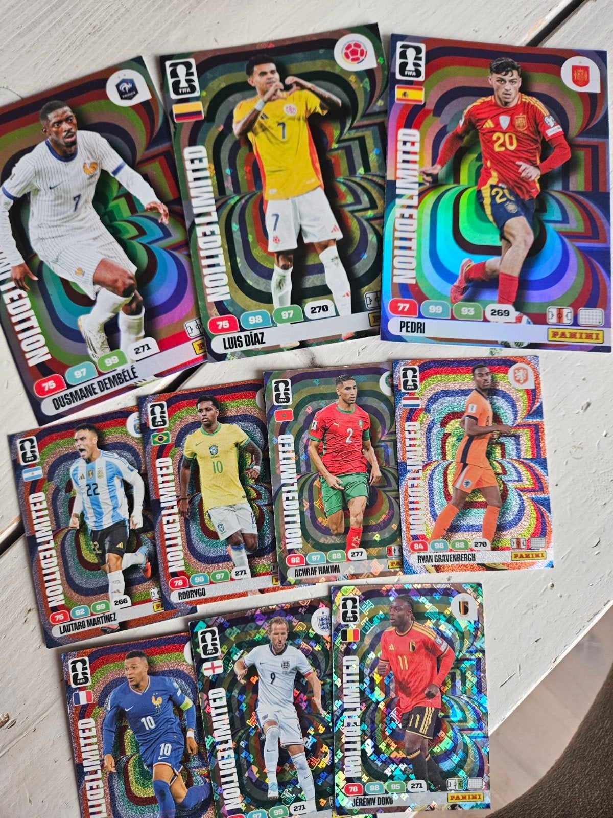 Panini Adrenalyn XL FIFA World Cup 2026 Limited Editions, Ophalen, Zo goed als nieuw, Meerdere plaatjes
