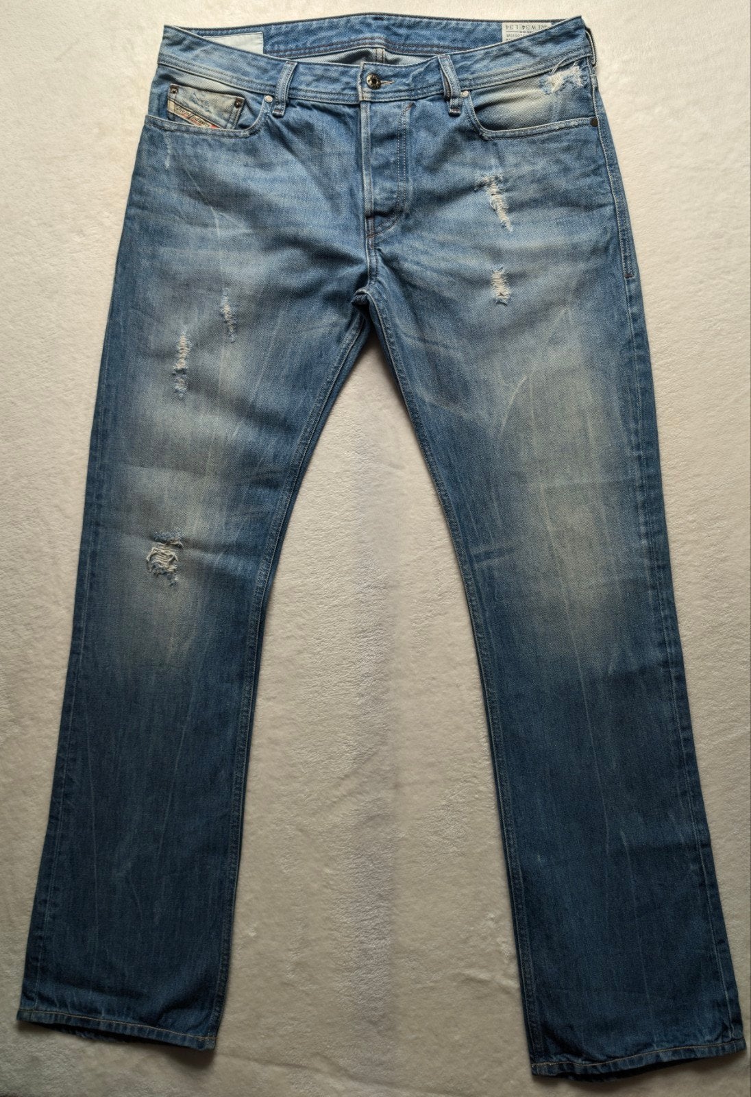 Diesel New-Fanker Regular-Slim-Bootcut 35/34 Blue 0075I, Ophalen of Verzenden, Blauw, W33 - W34 (confectie 48/50), Diesel