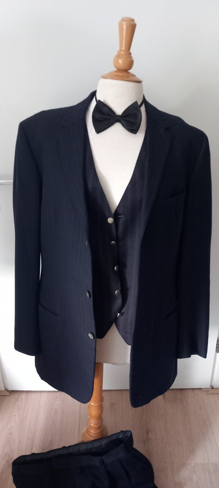 Harvard scheerwol blazer, colbert, broek, gilet, maat 52, st, Ophalen of Verzenden, Zo goed als nieuw, Maat 52/54 (L), Blauw