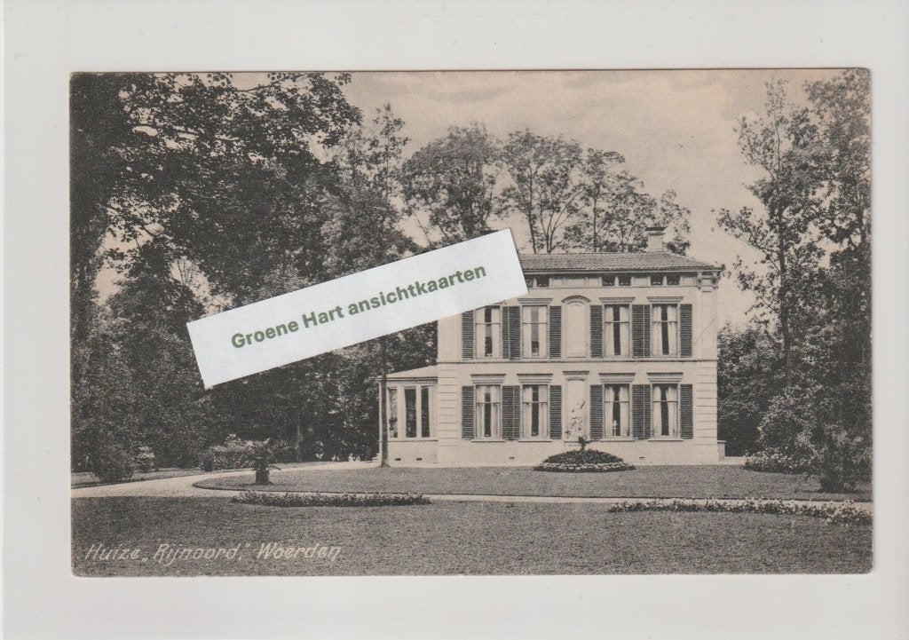 Woerden - Huize Rijnoord 1918, Ophalen of Verzenden, Voor 1920, Ongelopen, Utrecht