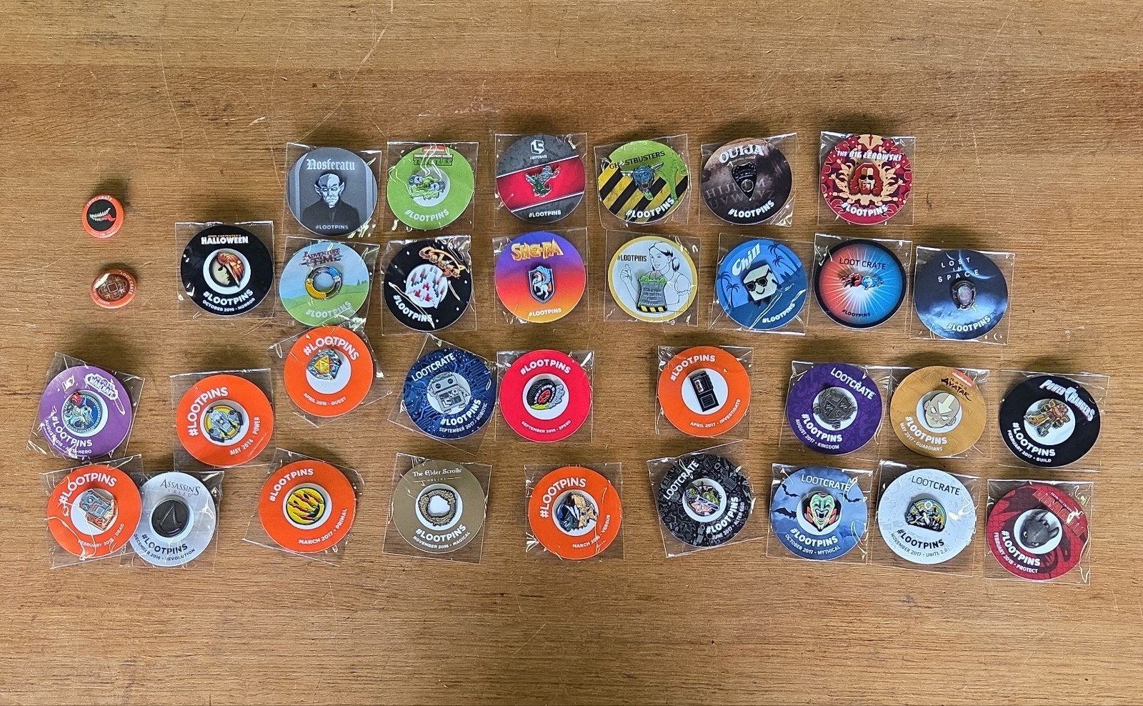 set lootpins lootcrate pin emaille, Nieuw, Ophalen of Verzenden, X, Overige onderwerpen