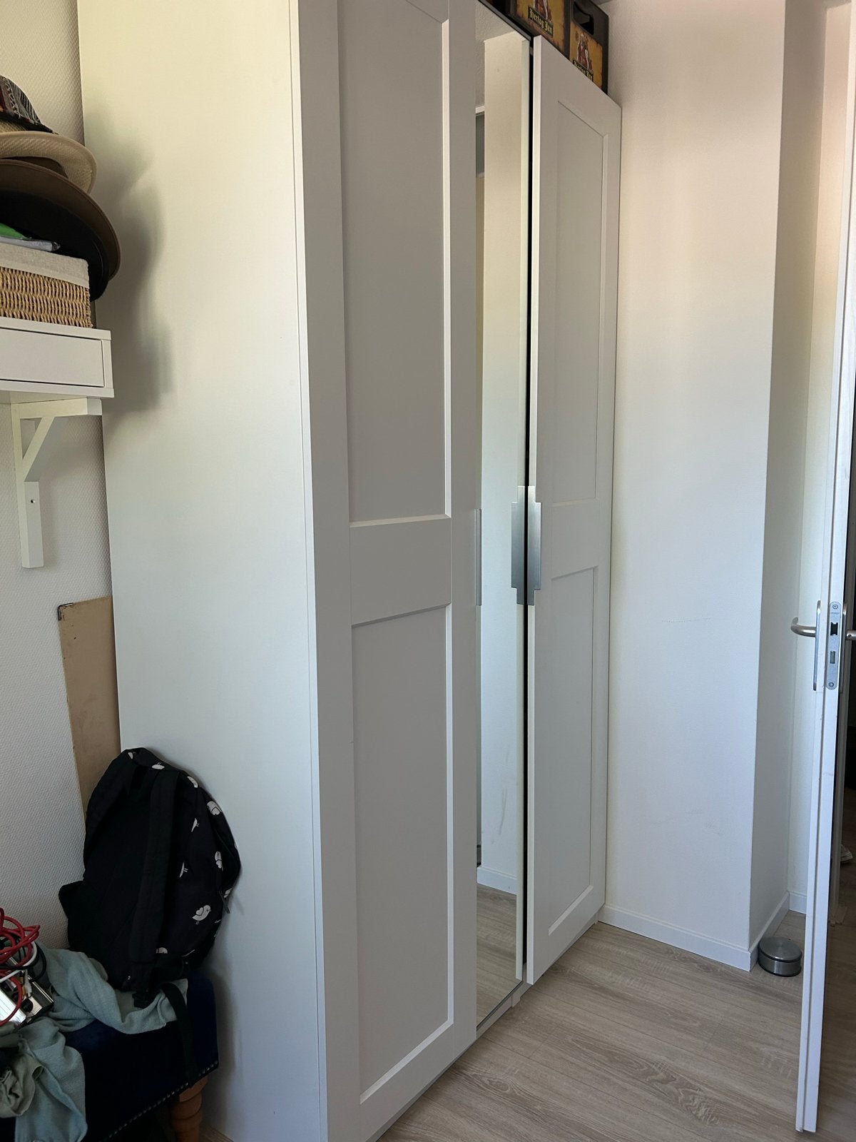IKEA Pax kast 150x58x236 met spiegeldeur, Huis en Inrichting, Kasten | Kledingkasten, Gebruikt, 100 tot 150 cm, 200 cm of meer