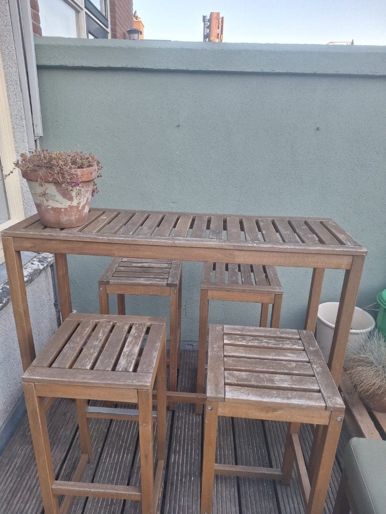 Ikea Nammaro tuin bar set, Ophalen, 4 zitplaatsen, Gebruikt, Loungeset