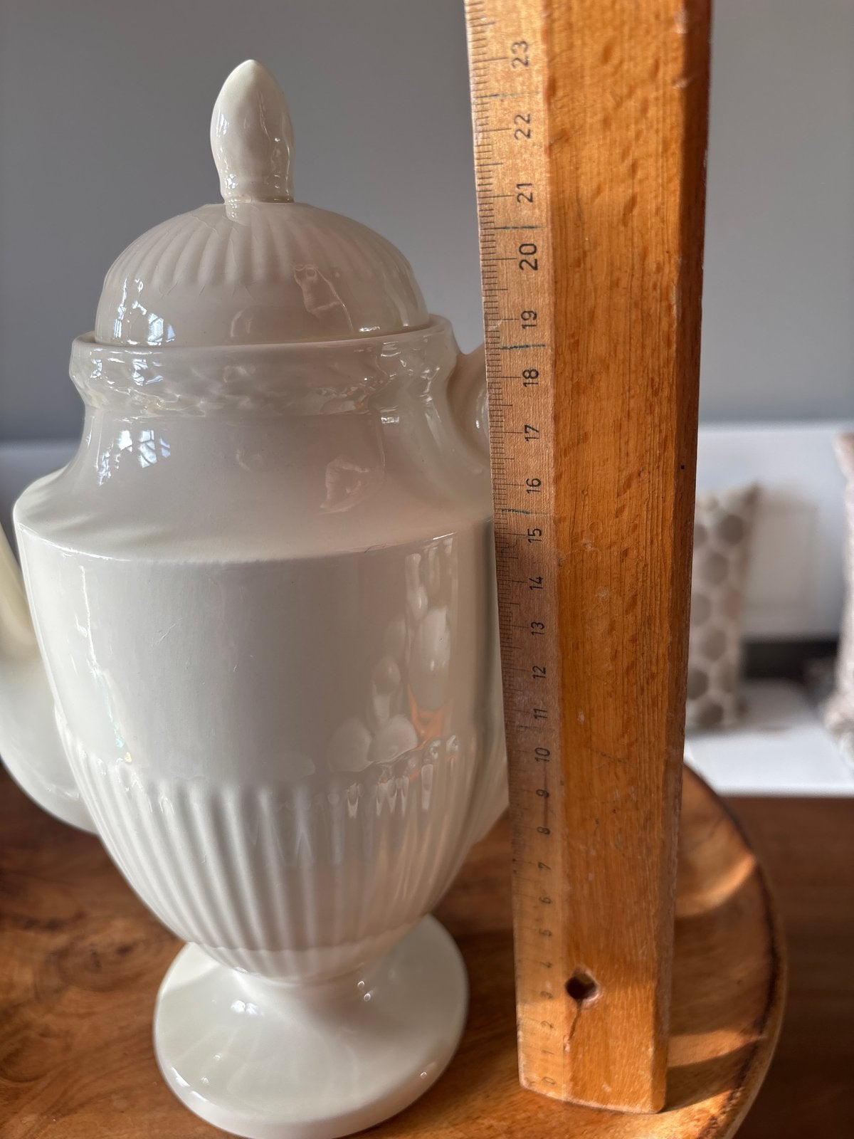 Wedgwood Koffiepot -deksel wat craquele vandaar de prijs, Ophalen of Verzenden