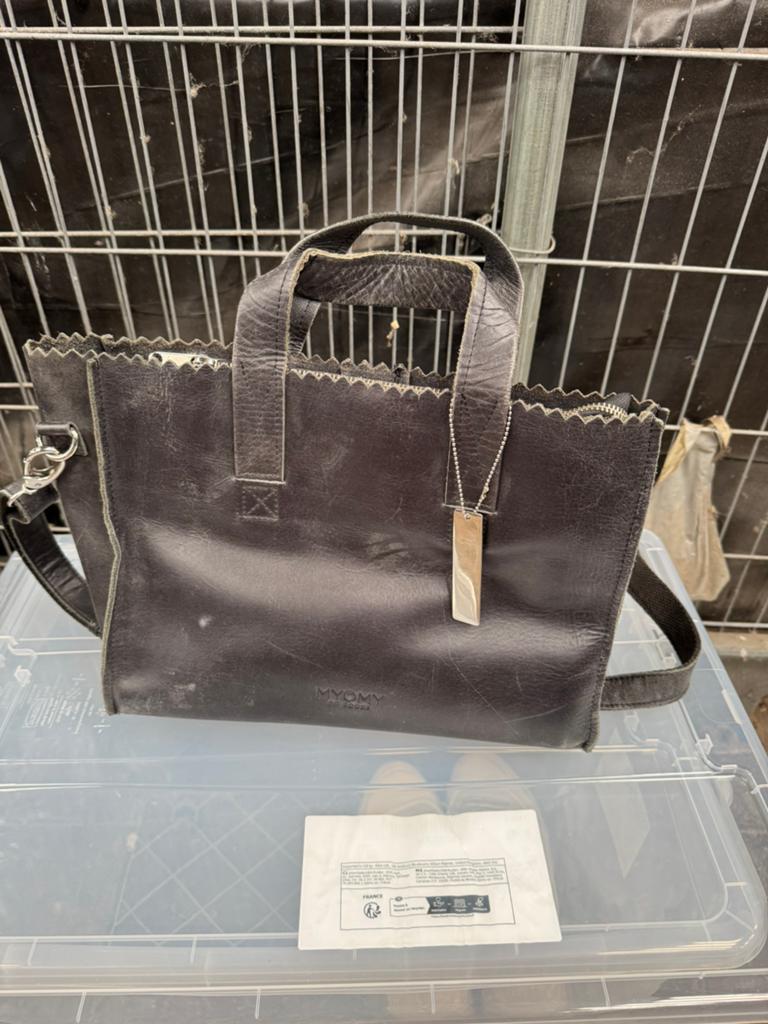Myomy Tas/Schoudertas, Ophalen of Verzenden, Zo goed als nieuw, Bruin, Handtas
