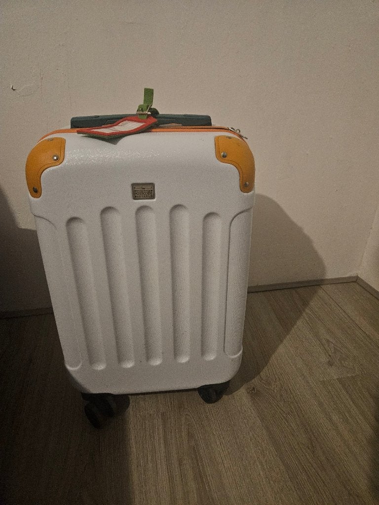 Handbagage Postcodeloterij koffer 55x20x35 cm, Ophalen, 50 tot 60 cm, Hard kunststof, Zo goed als nieuw