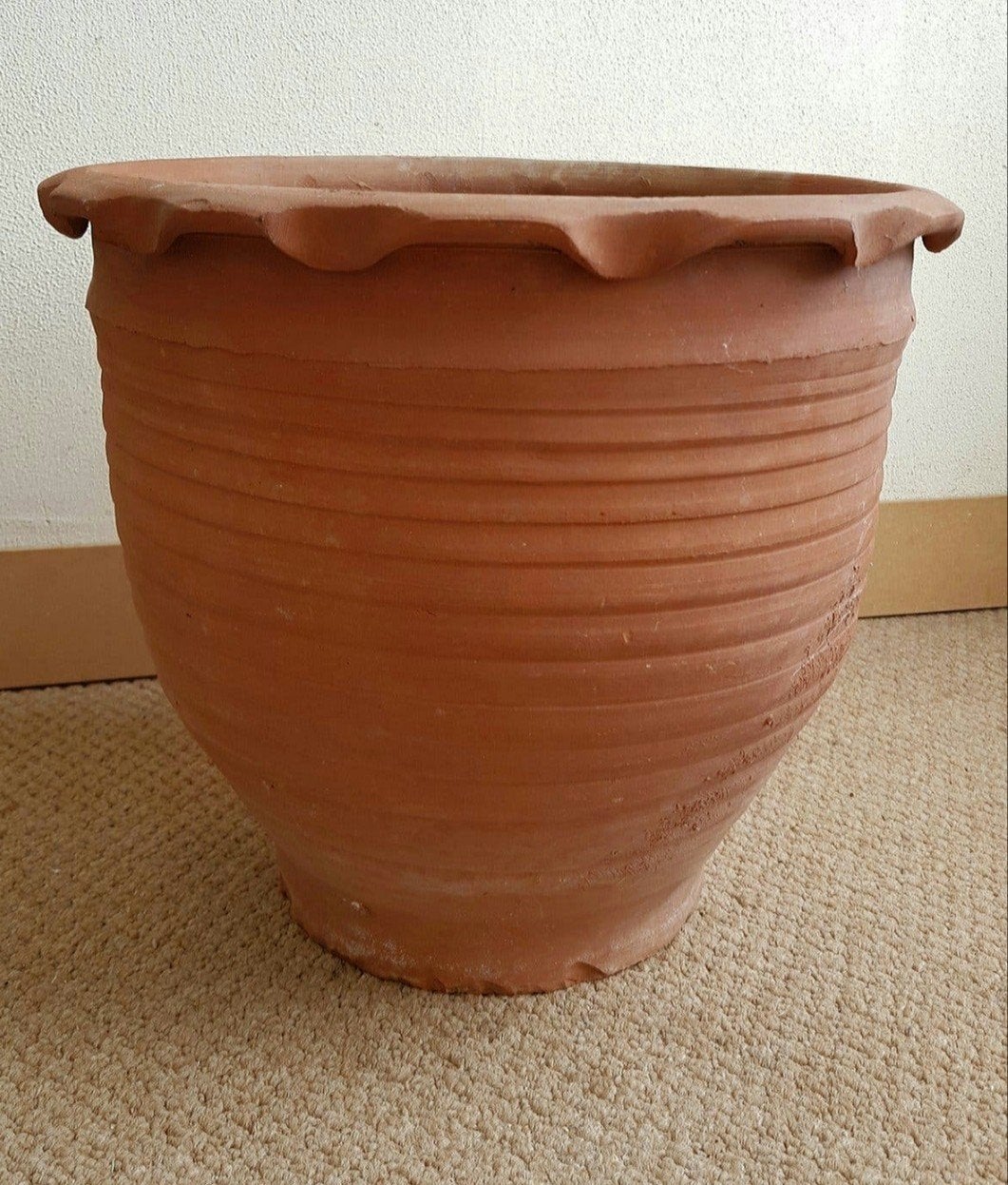 Terracotta pot bloempot plantenpot (30x27cm), Tuin en Terras, Bloempotten, Rond, Zo goed als nieuw, Minder dan 40 cm, Balkon
