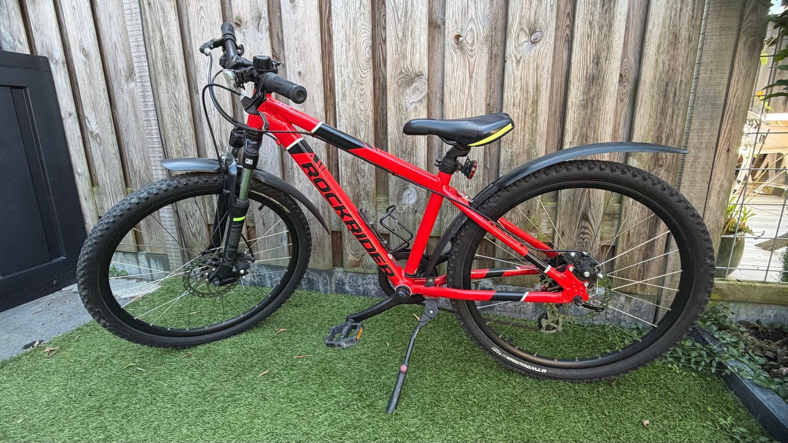Rockrider ST900 24 inch Mountainbike - Rood, Gebruikt, Hardtail, Heren, Schijfrem