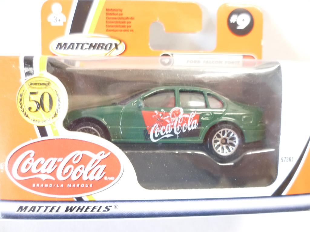 Matchbox Ford Falcon Coca Cola groen 1:64 modelauto., Hobby en Vrije tijd, Ophalen of Verzenden, Nieuw, Auto