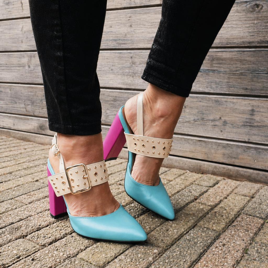 NIEUW - Chique pumps met blokhak van Sergio Todzi, Overige kleuren, Nieuw, Ophalen of Verzenden, Schoenen met hoge hakken
